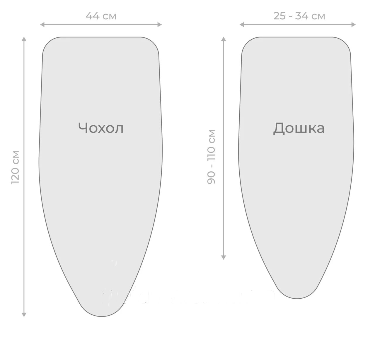 Чехол для гладильной доски, 110*34см Мой Дом - фото 4