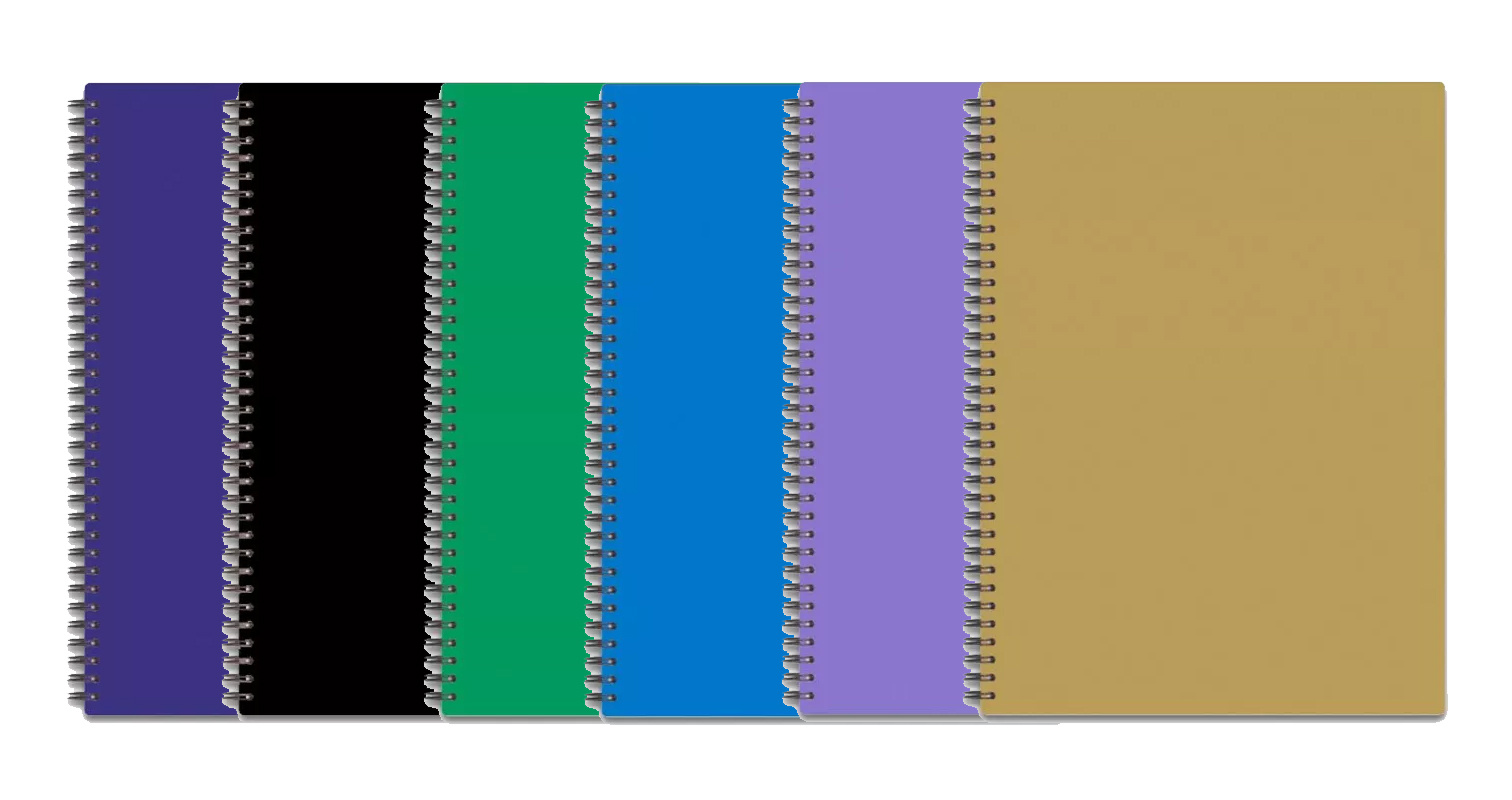 Зошит на спіралі А7 80арк., клітинка, тверда обкладинка, асорті Penmate - фото 2