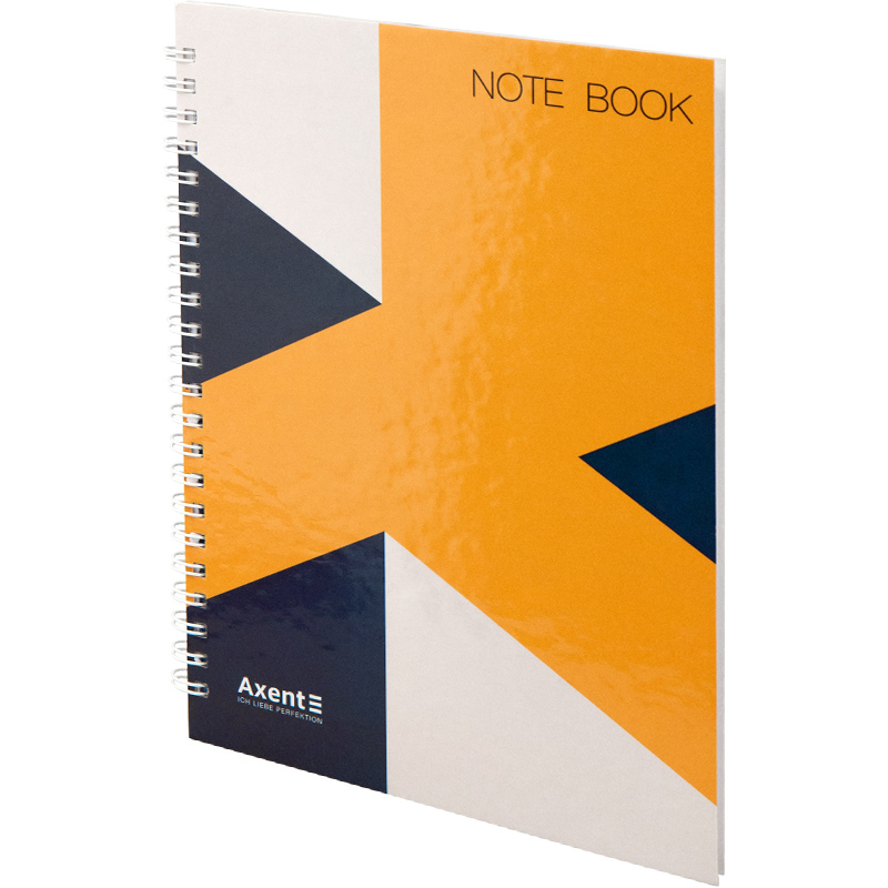 Зошит на спіралі А5 96арк., клітинка, тверда обкладинка, малюнок №01 Axent - фото 2