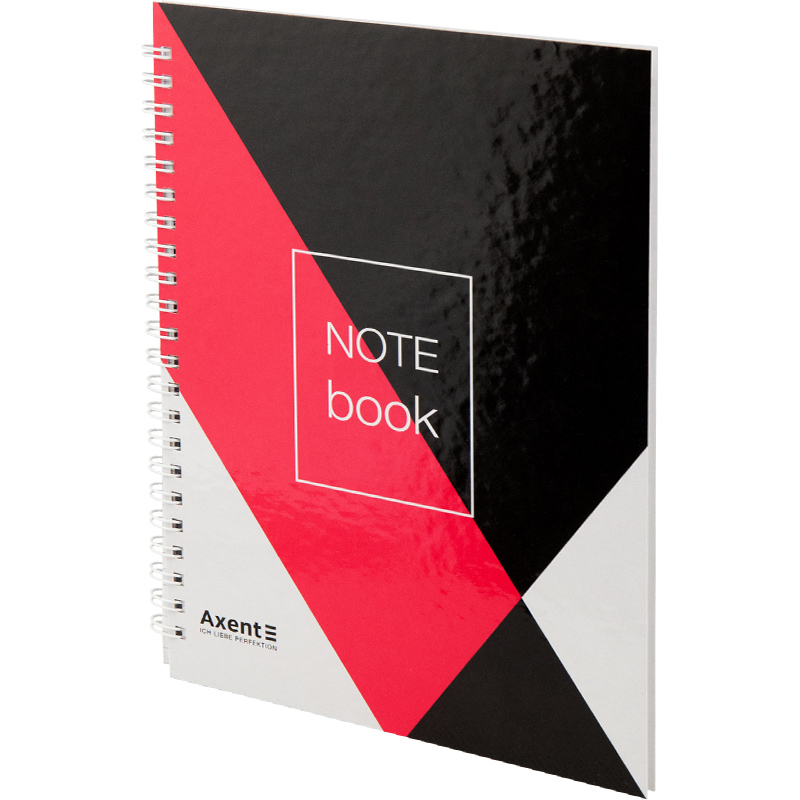 Зошит на спіралі А5 96арк., клітинка, тверда обкладинка, малюнок №04 Axent - фото 2