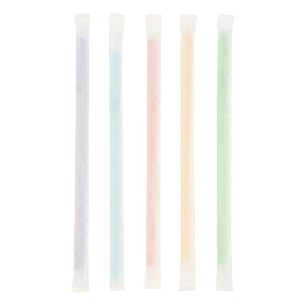 Трубочки прямые 21см., d6,8мм., в индивидуальной бумажной упаковке, 200шт., ассорт. Украина - фото 2