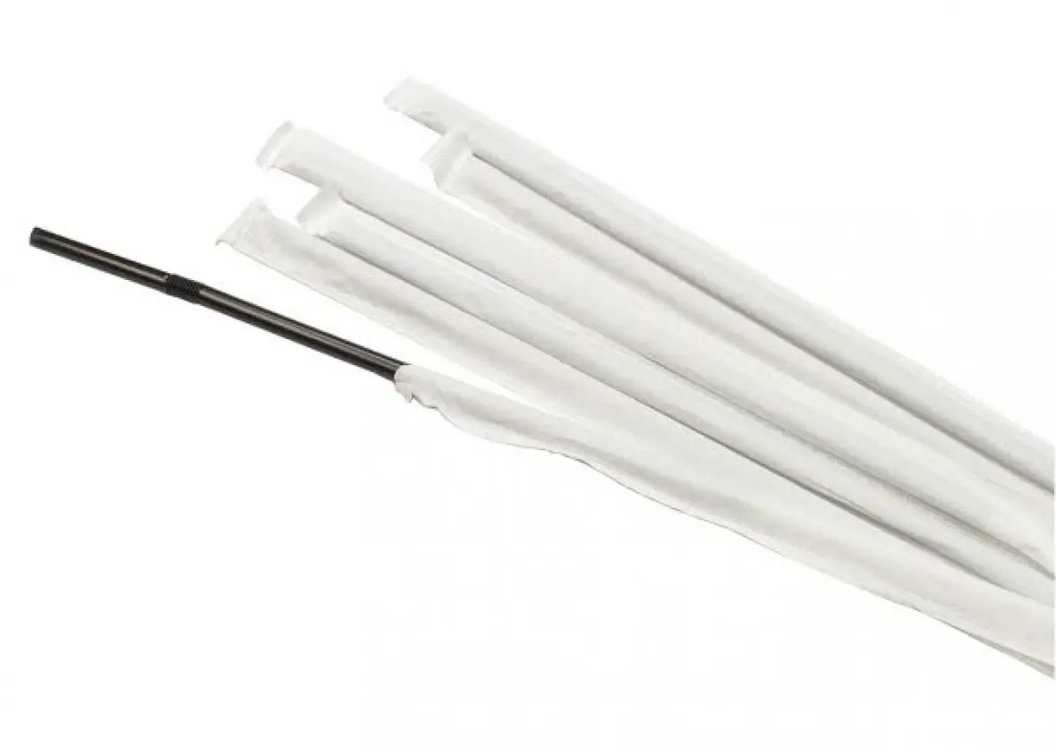 Трубочки прямые 21см., d6,8мм., в индивидуальной бумажной упаковке, 200шт., черн. Украина - фото 1