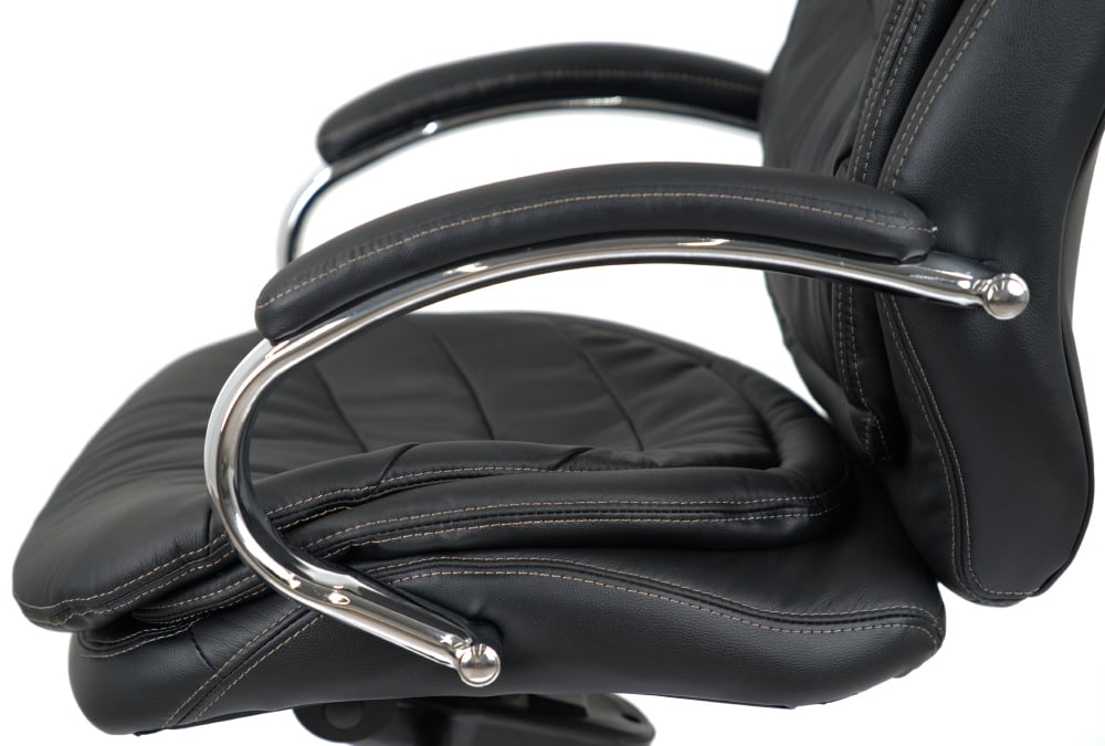 Кресло Валенсия Soft CH MB (Кожа LC-A) черный АКЛАС - фото 1