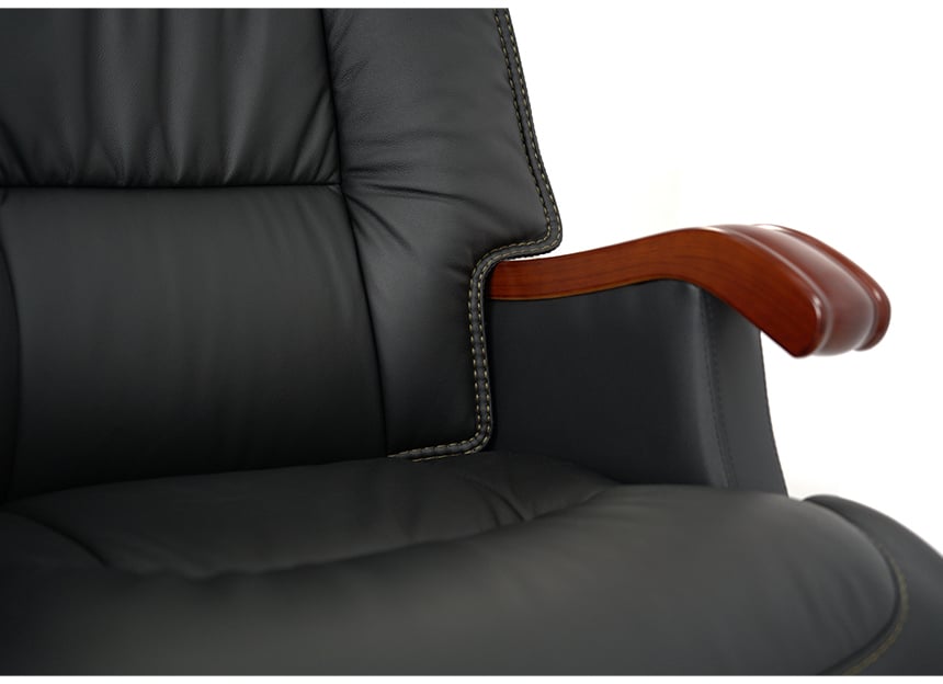 Кресло Галахад EX RL (Кожа LC-A) черный АКЛАС - фото 1