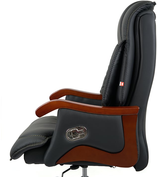 Кресло Галахад EX RL (Кожа LC-A) черный АКЛАС - фото 2