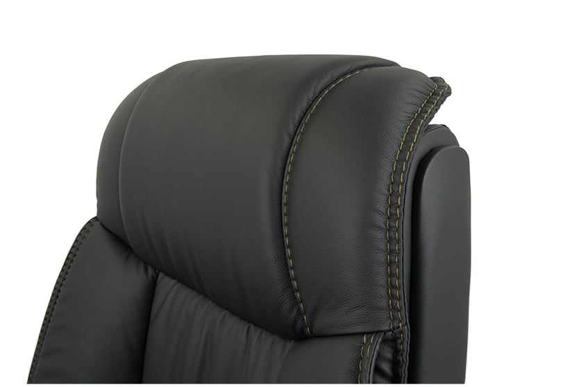 Кресло Галахад EX RL (Кожа LC-A) черный АКЛАС - фото 6