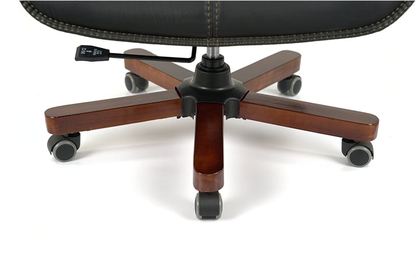 Кресло Галахад EX RL (Кожа LC-A) черный АКЛАС - фото 10