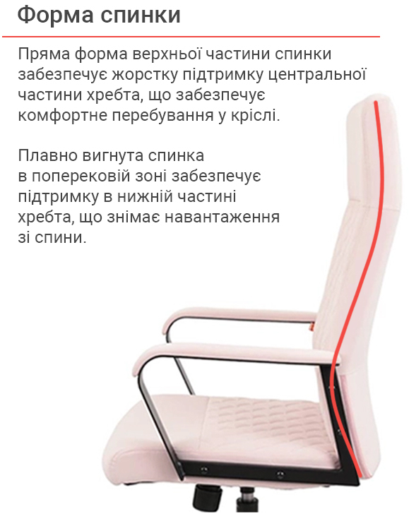 Крісло Авіс TILT (Light pink fabric) рожев. АКЛАС - фото 3