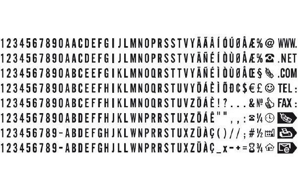 Каса літер 3мм., Lat 6003 Trodat - фото 1