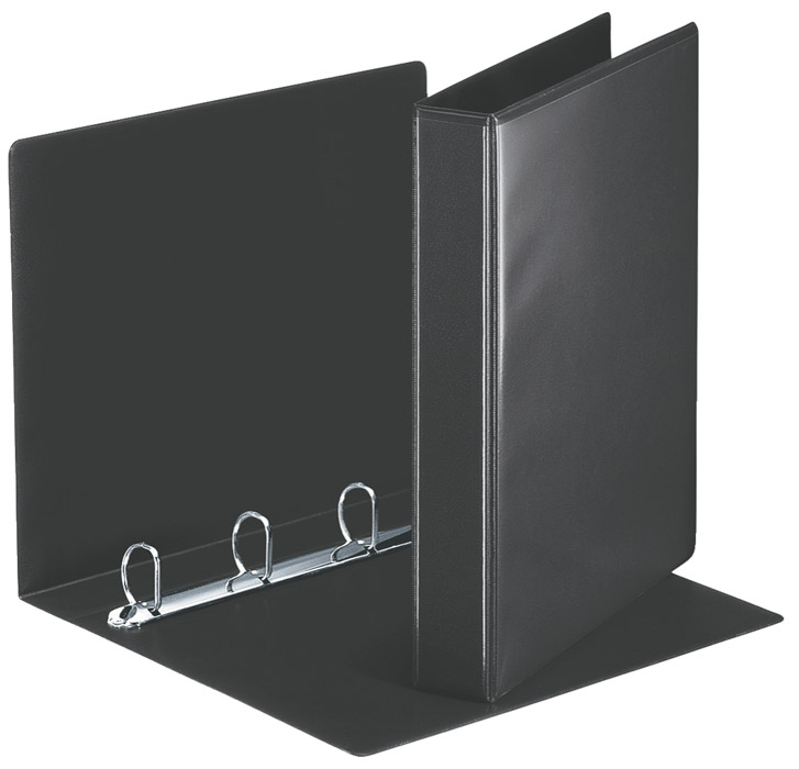 Папка панорама А4, 4кільця, PP, товщина торця 50мм. механізм 30мм., чорн. Esselte - фото 4