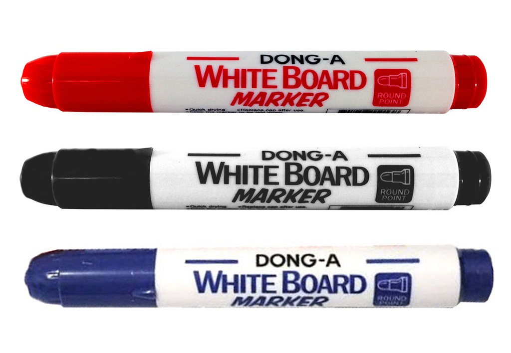 Маркер для дошок, круглий наконечник 2мм., син. Dong-A - фото 2