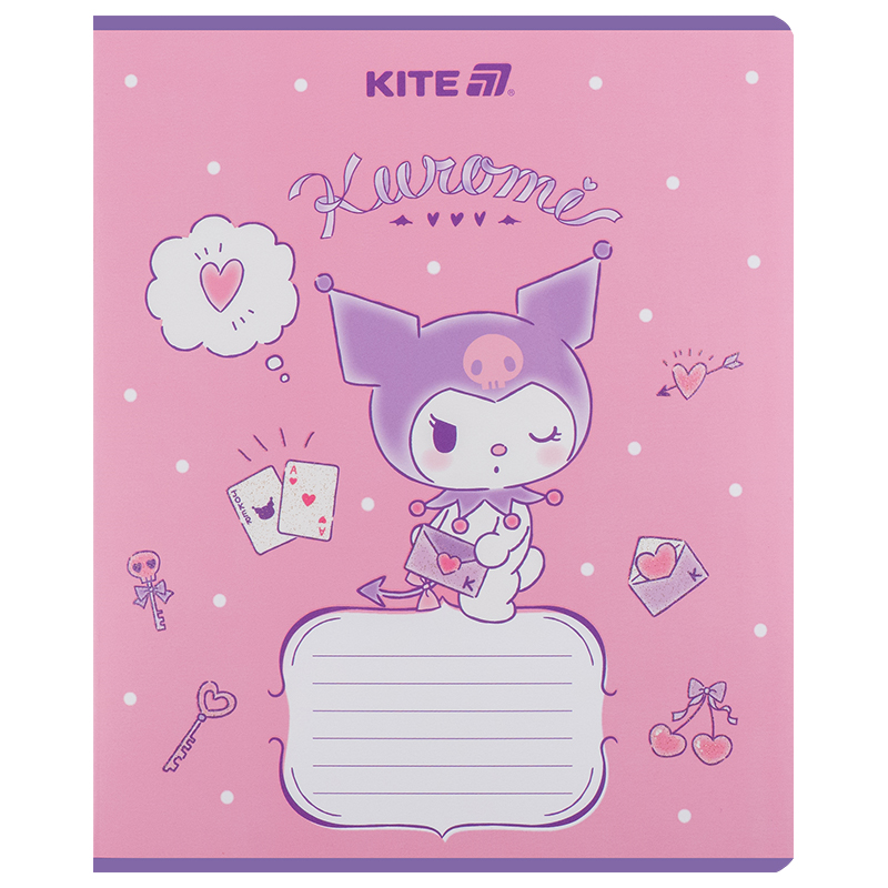 Тетрадь 12 лист., лин., УФ лак + глитер, Hello Kitty-2 (HK25-234-2) Kite - фото 12