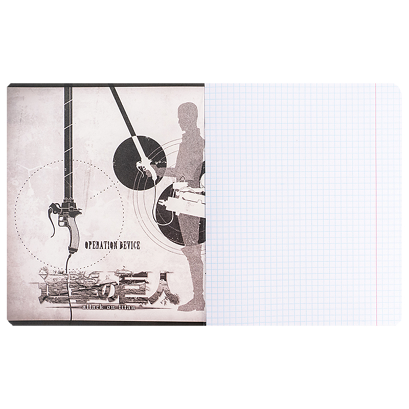 Зошит 12 арк., кл., софт тач + УФ лак, Attack on Titan (AT24-232) Kite - фото 7