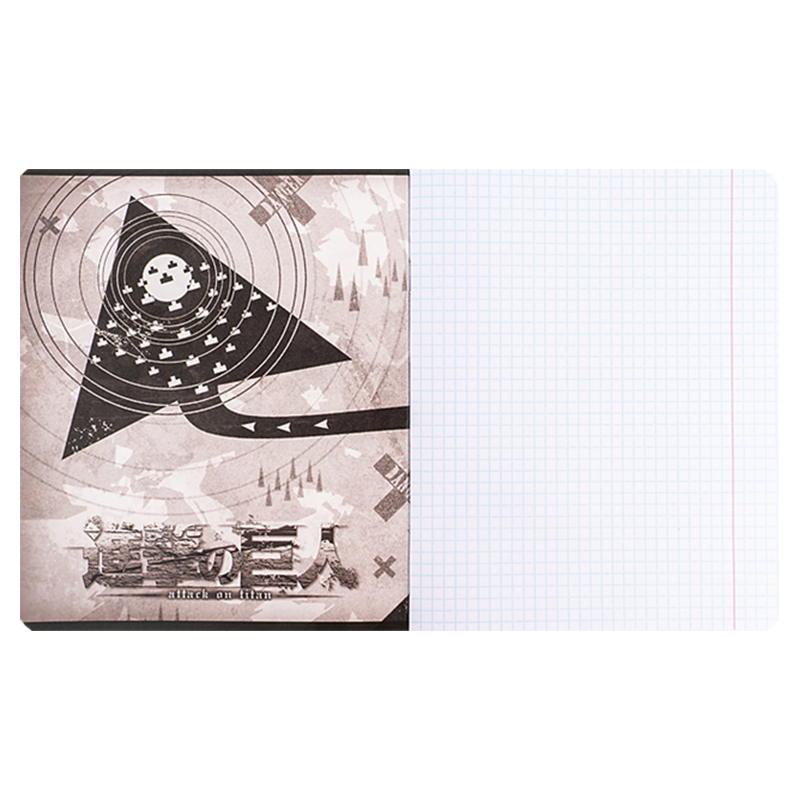 Зошит 12 арк., кл., софт тач + УФ лак, Attack on Titan (AT24-232) Kite - фото 13