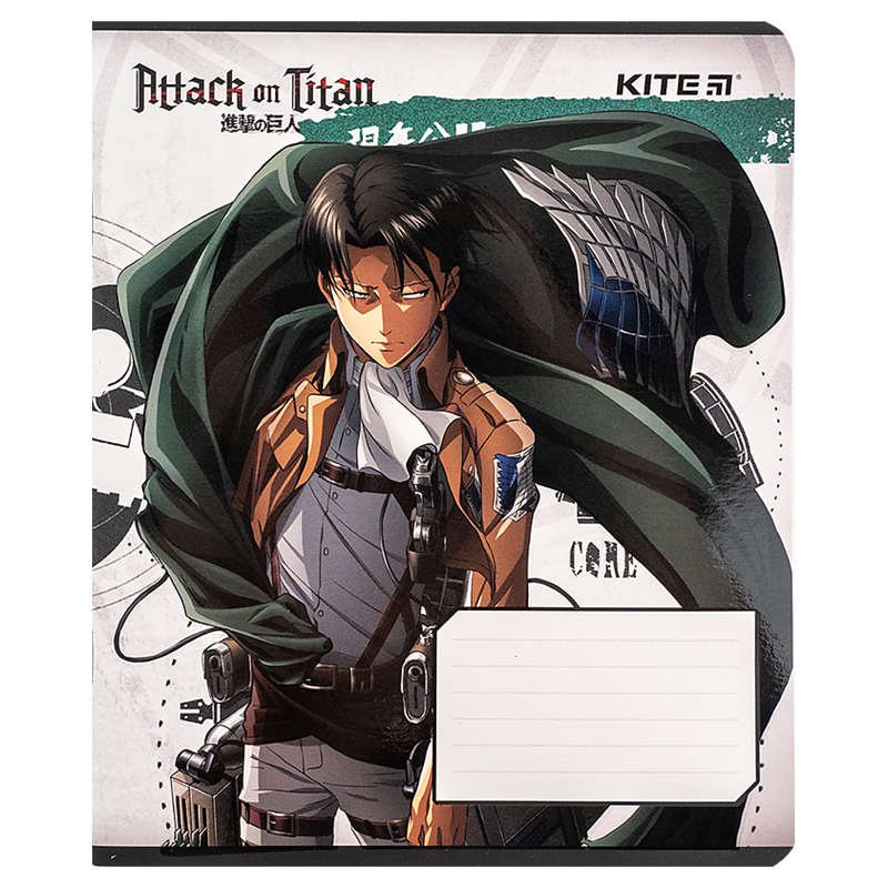 Зошит 12 арк., кл., софт тач + УФ лак, Attack on Titan (AT24-232) Kite - фото 15