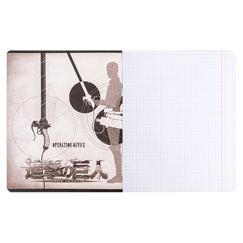 Зошит 12 арк., кл., софт тач + УФ лак, Attack on Titan (AT24-232) Kite - фото 16