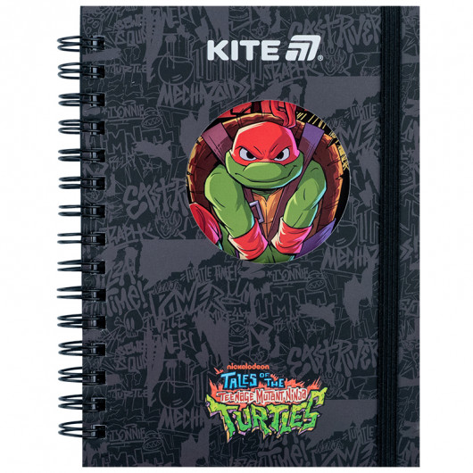 Блокнот вырубка, на спирали, 80 лист., А6 Ninja Turtles (NT25-229) Kite - фото 1
