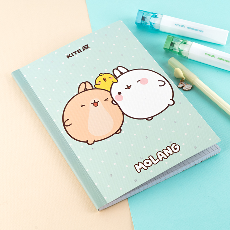 Блокнот м'яка обкладинка, А5, 40 арк., клітинка, Molang (ML24-091) Kite - фото 1