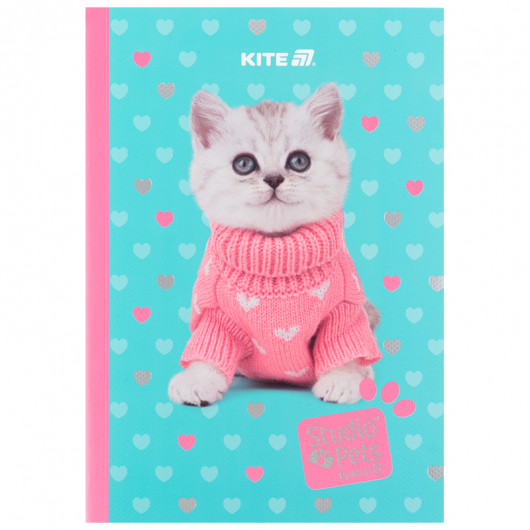 Блокнот мягкая обложка, А5, 40 лист., кл, Studio Pets (SP24-091) Kite - фото 1