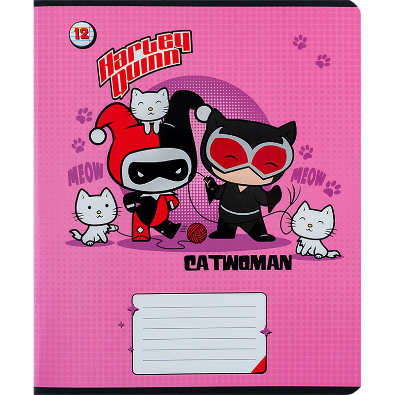 Зошит 12 арк., лін., гібр. лак + УФ лак, DC Comics (DC24-234) Kite - фото 6