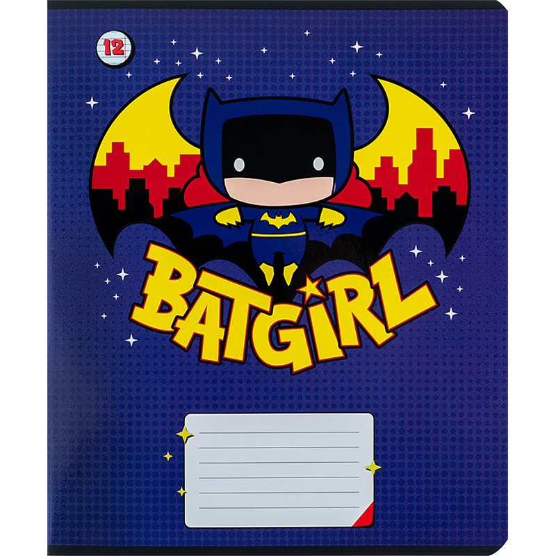 Зошит 12 арк., лін., гібр. лак + УФ лак, DC Comics (DC24-234) Kite - фото 8