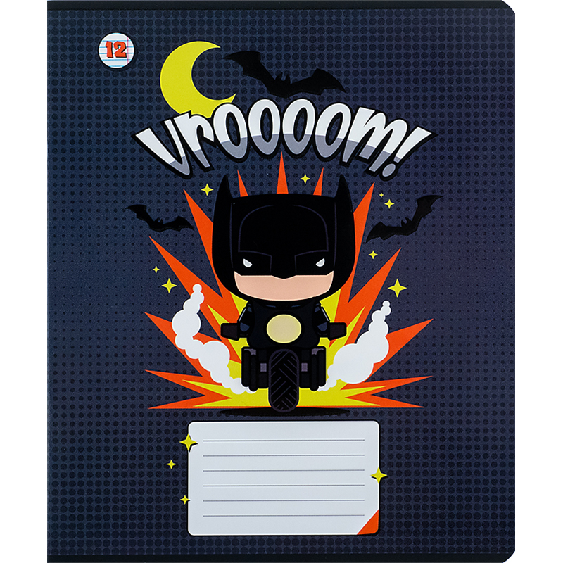Зошит 12 арк., лін., гібр. лак + УФ лак, DC Comics (DC24-234) Kite - фото 10