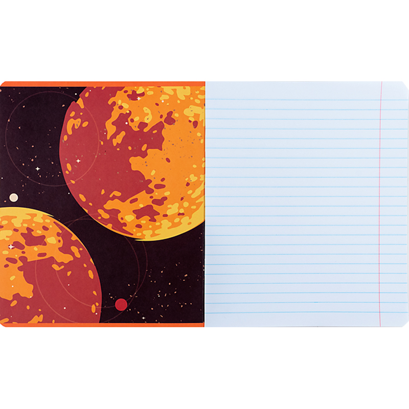 Зошит 12 арк., лін., гібр. лак + УФ лак, NASA (NS24-234) Kite - фото 2