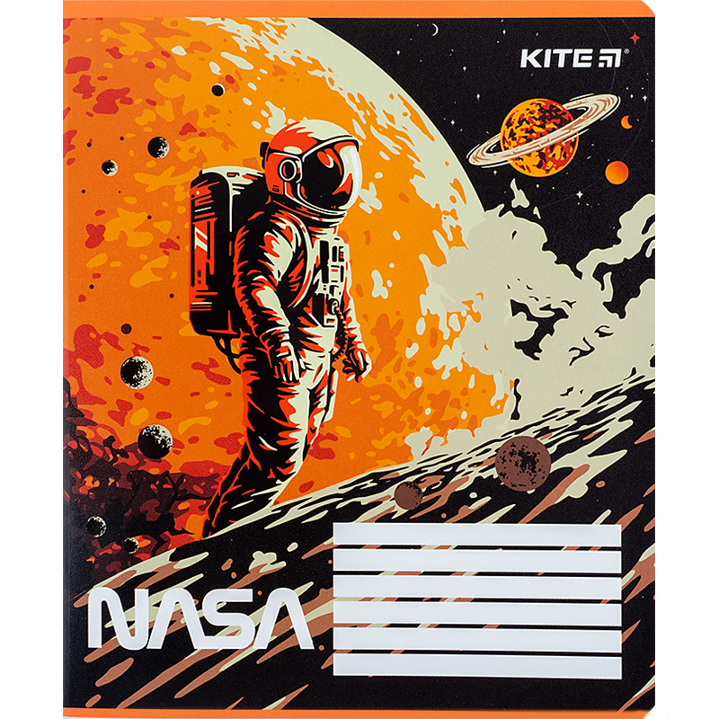 Зошит 12 арк., лін., гібр. лак + УФ лак, NASA (NS24-234) Kite - фото 10