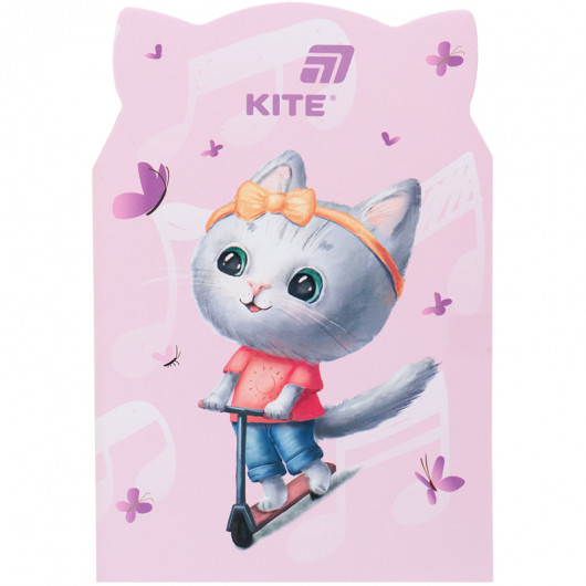 Блокнот мягкая обложка, 48 лист., Pink cat (K25-461-2) Kite - фото 1