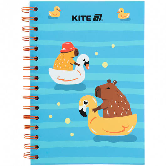Блокнот на спирали картонная обложка, А5, 80 лист., кл., Cute 2 (K25-1911-2) Kite - фото 1