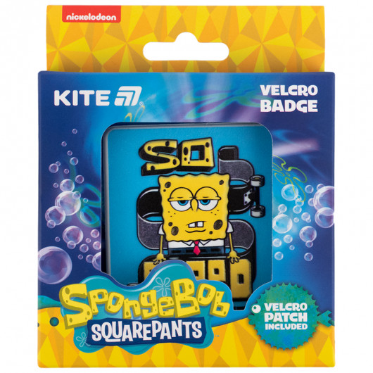 Бейдж на липучке 3011 Sponge Bob Kite - фото 1