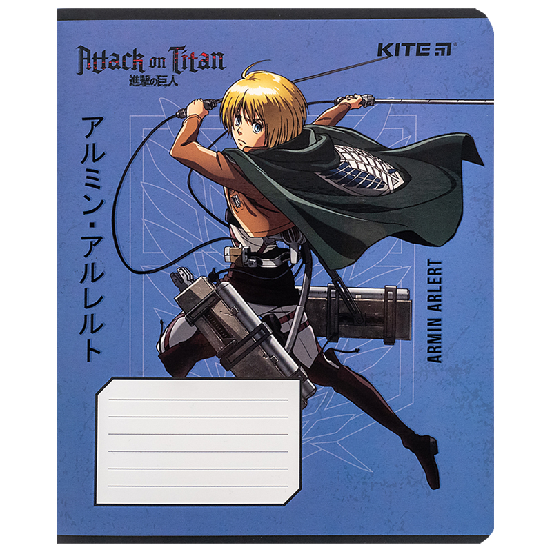 Зошит 12 арк., лін., софт тач + УФ лак, Attack on Titan (AT24-234) Kite - фото 6