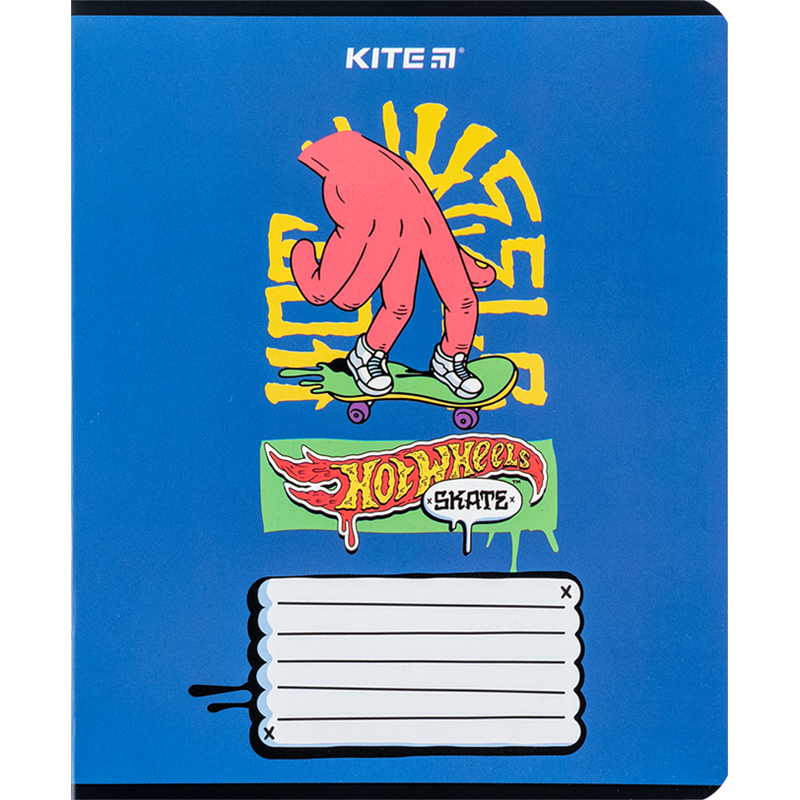 Тетрадь 18 лист., гибр. лак + УФ лак, Hot Wheels (HW24-237) Kite - фото 4