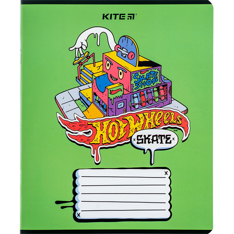 Тетрадь 18 лист., гибр. лак + УФ лак, Hot Wheels (HW24-237) Kite - фото 6