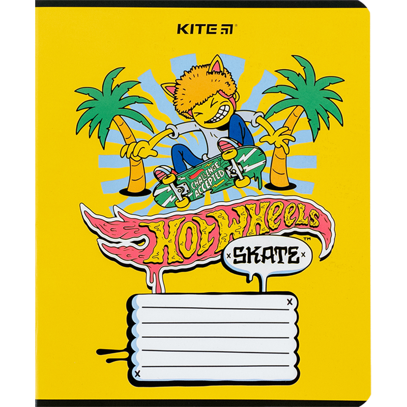 Тетрадь 18 лист., гибр. лак + УФ лак, Hot Wheels (HW24-237) Kite - фото 8