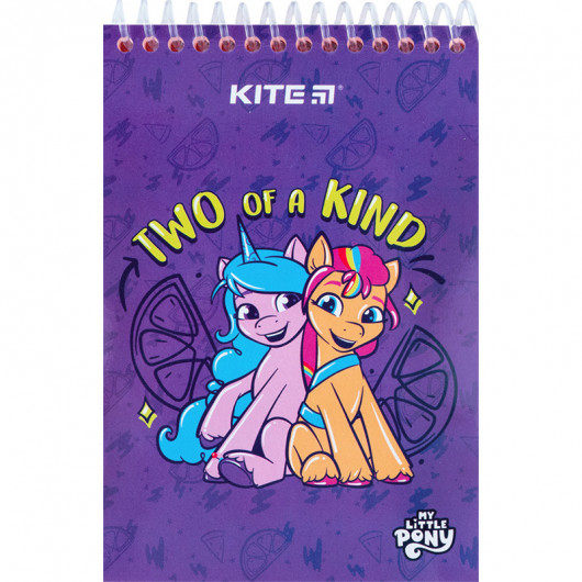 Блокнот пластиковая обложка на спирали, 48 лист., А6 Little Pony (LP24-196) Kite - фото 1