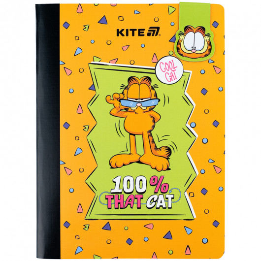 Блокнот з магнітною закладкою, А5, 60 арк., кл., Garfield (GF25-192) Kite - фото 1