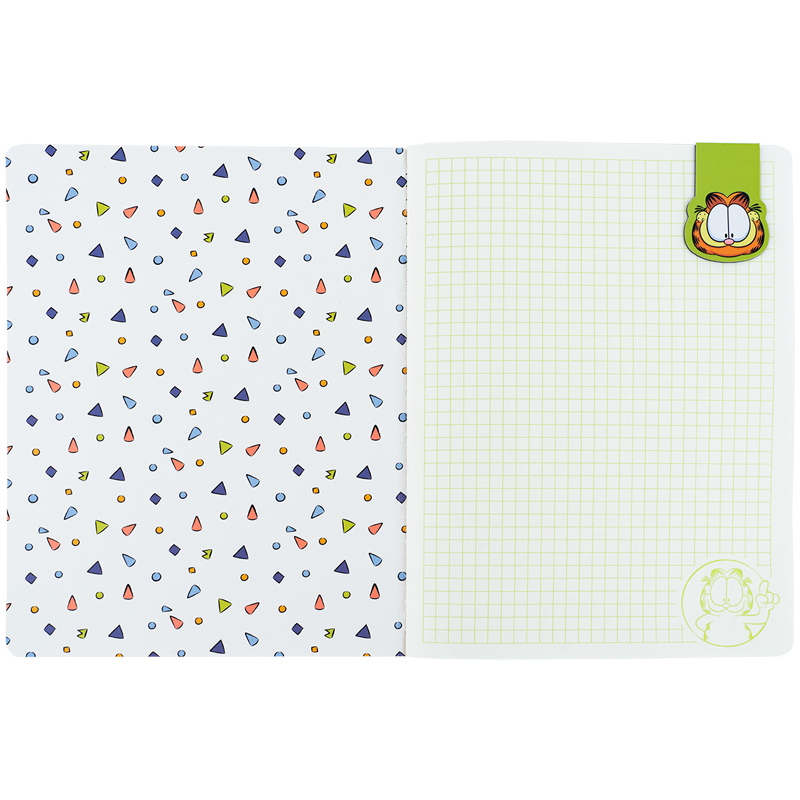 Блокнот с магнитной закладкой, А5, 60 лист., кл., Garfield (GF25-192) Kite - фото 1