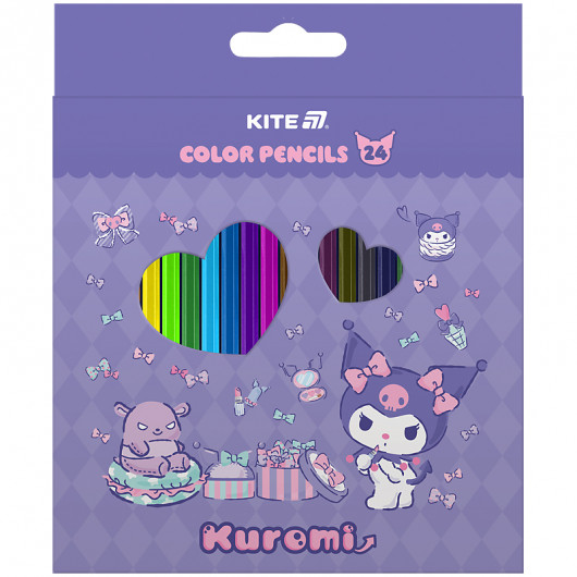 Олівці кольорові, 24 шт. Hello Kitty Kite - фото 1