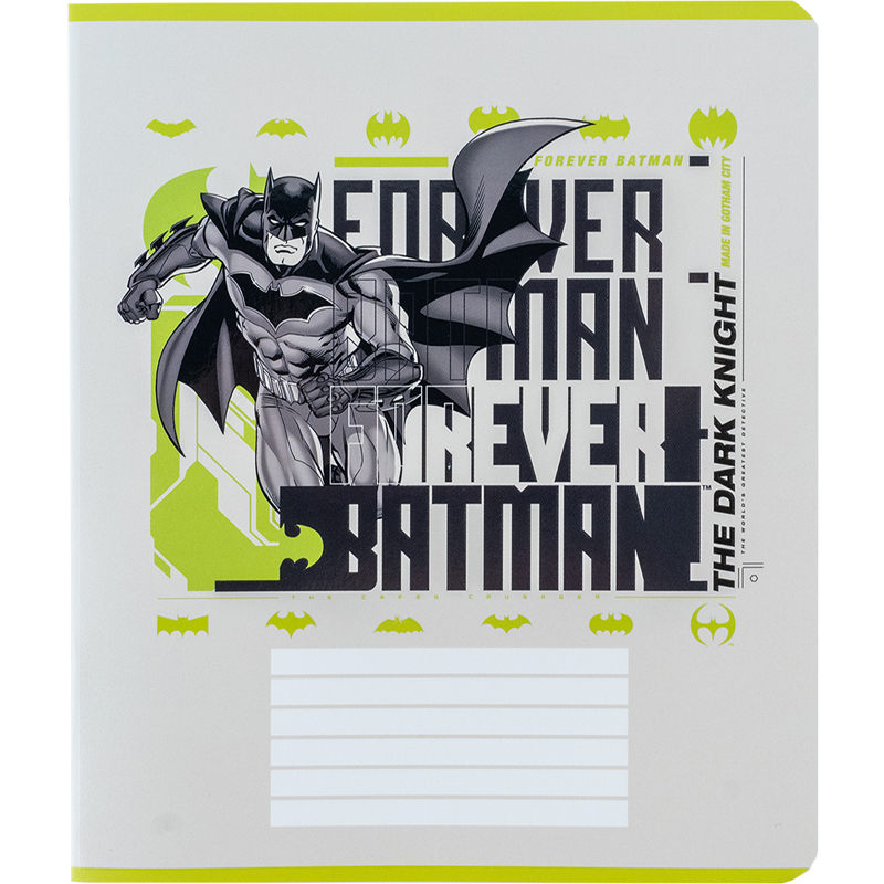 Тетрадь 18 лист., в кл., гибр. лак + УФ лак, DC Comics (DC24-236) Kite - фото 4