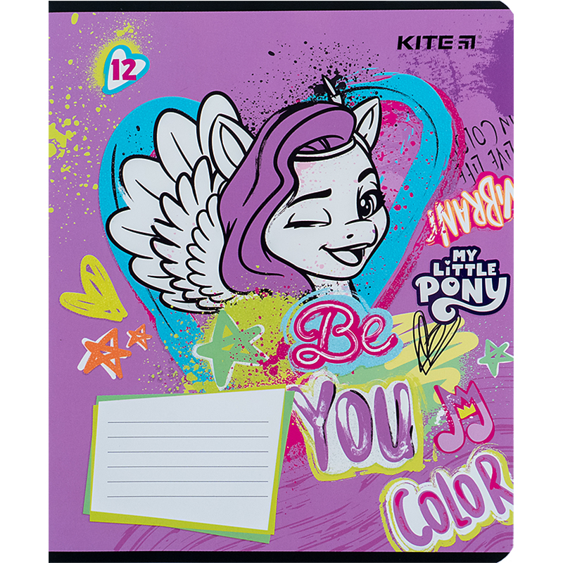 Тетрадь 12 лист., лин., УФ лак + глитер, Little Pony (LP24-234) Kite - фото 6