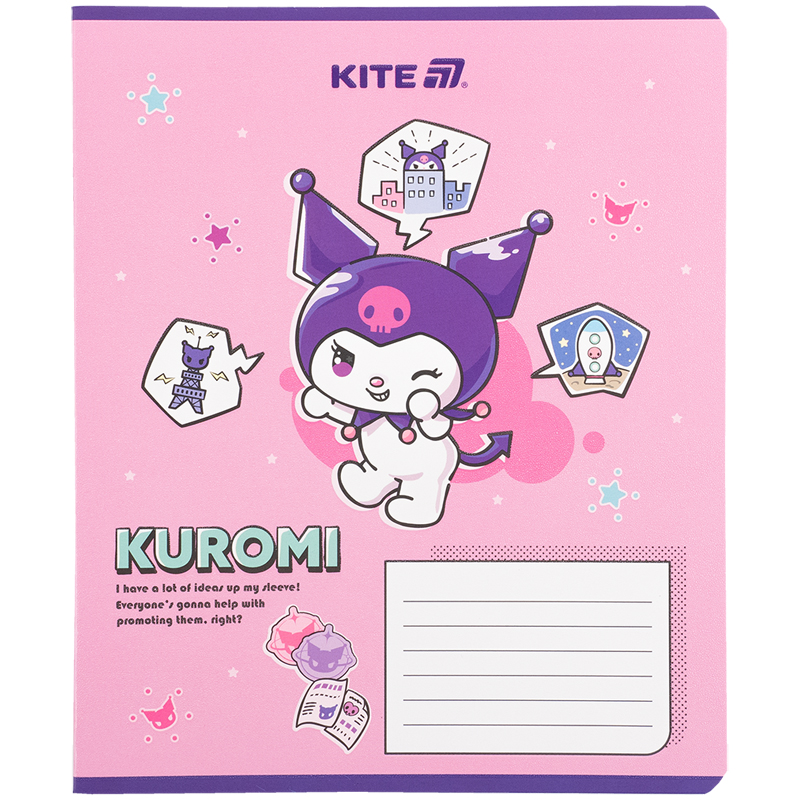 Зошит 18 арк., кл., гібр. лак + УФ лак, Hello Kitty-1 (HK25-236-1) Kite - фото 4