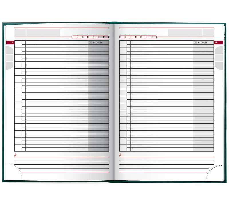 Щоденник недатований Агенда Torino, бірюз. Brunnen - фото 1