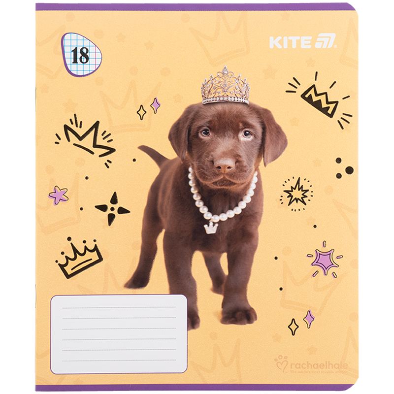 Тетрадь 18 лист., кл., гибр. лак + УФ лак, RH (R25-236) Kite - фото 1