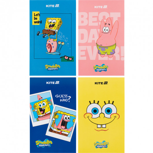 Блокнот-планшет, A6, 50 лист., без лин., Sponge Bob (SB25-195) Kite - фото 1