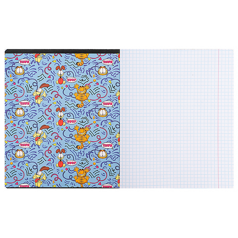 Зошит 18 арк., кл., софт тач + УФ лак, Garfield (GF24-236) Kite - фото 4