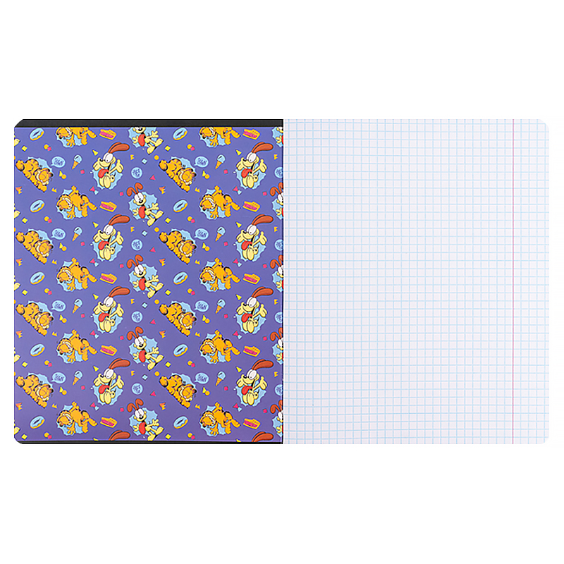 Зошит 18 арк., кл., софт тач + УФ лак, Garfield (GF24-236) Kite - фото 10