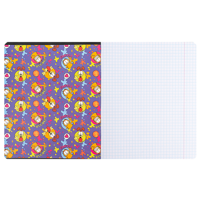 Зошит 18 арк., кл., софт тач + УФ лак, Garfield (GF24-236) Kite - фото 13