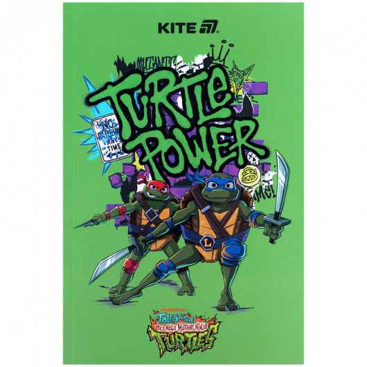 Блокнот, термобиндер А5, 64 лист., Ninja Turtles-1 (NT25-193-1) Kite - фото 1