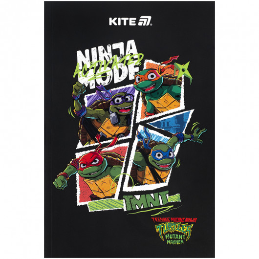 Блокнот, термобиндер А5, 64 лист., Ninja Turtles-2 (NT25-193-2) Kite - фото 1
